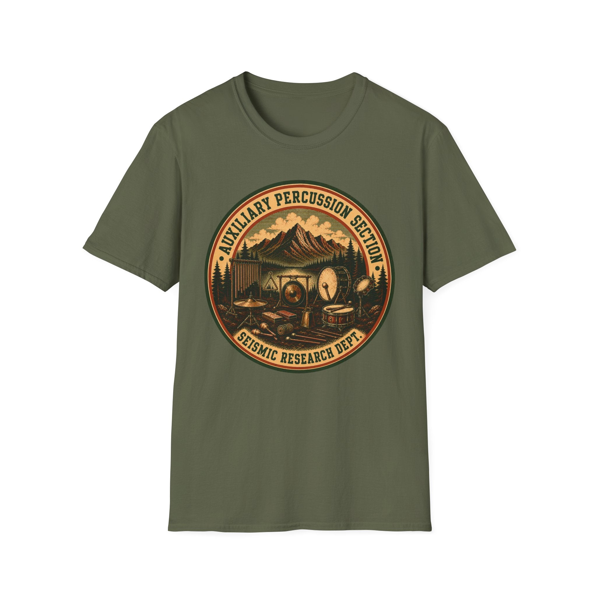 Copy of Auxiliary Percussion Section Seismic Research Department Tee