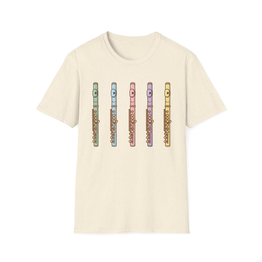 Cute Kawaii Flute Colorful Tee