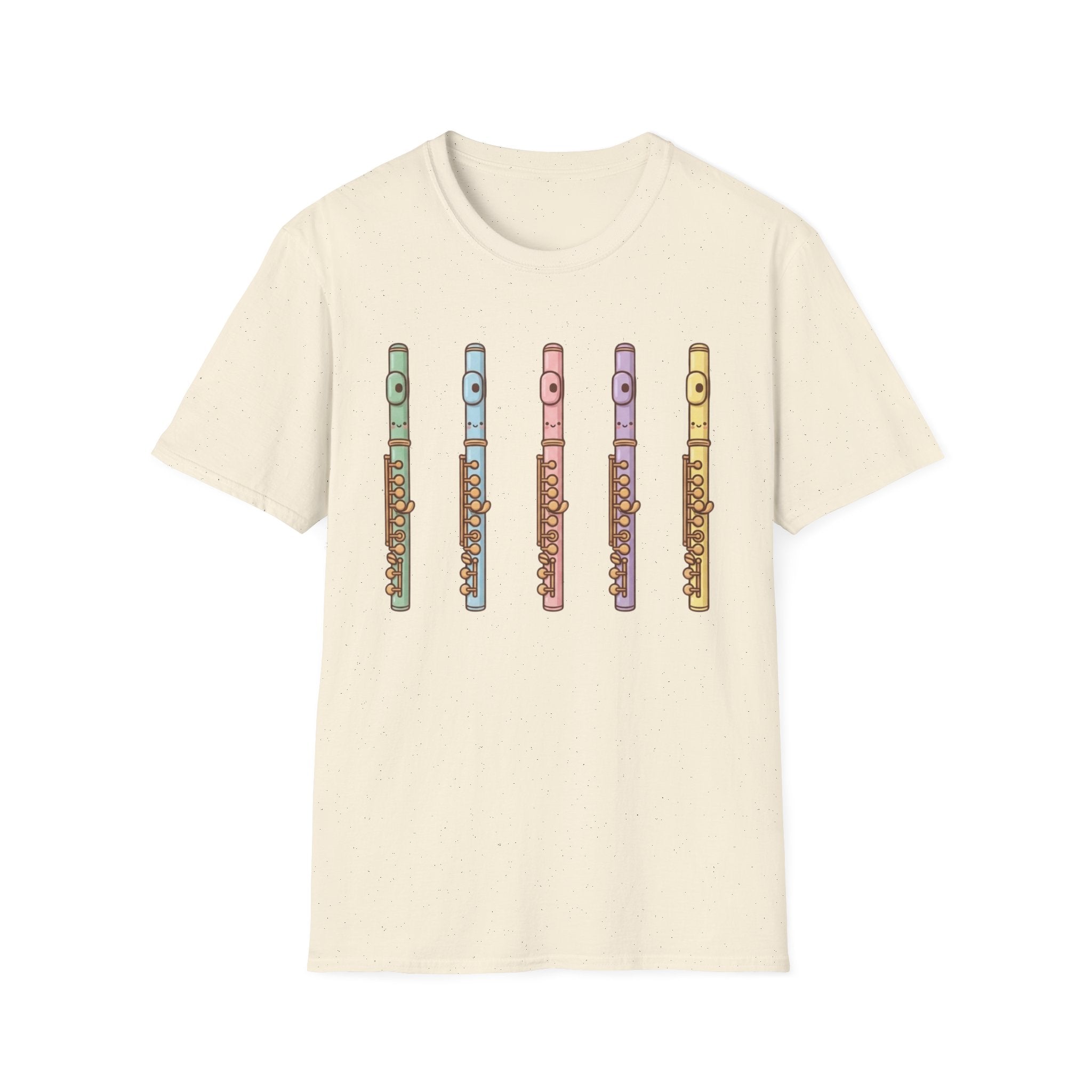 Cute Kawaii Flute Colorful Tee