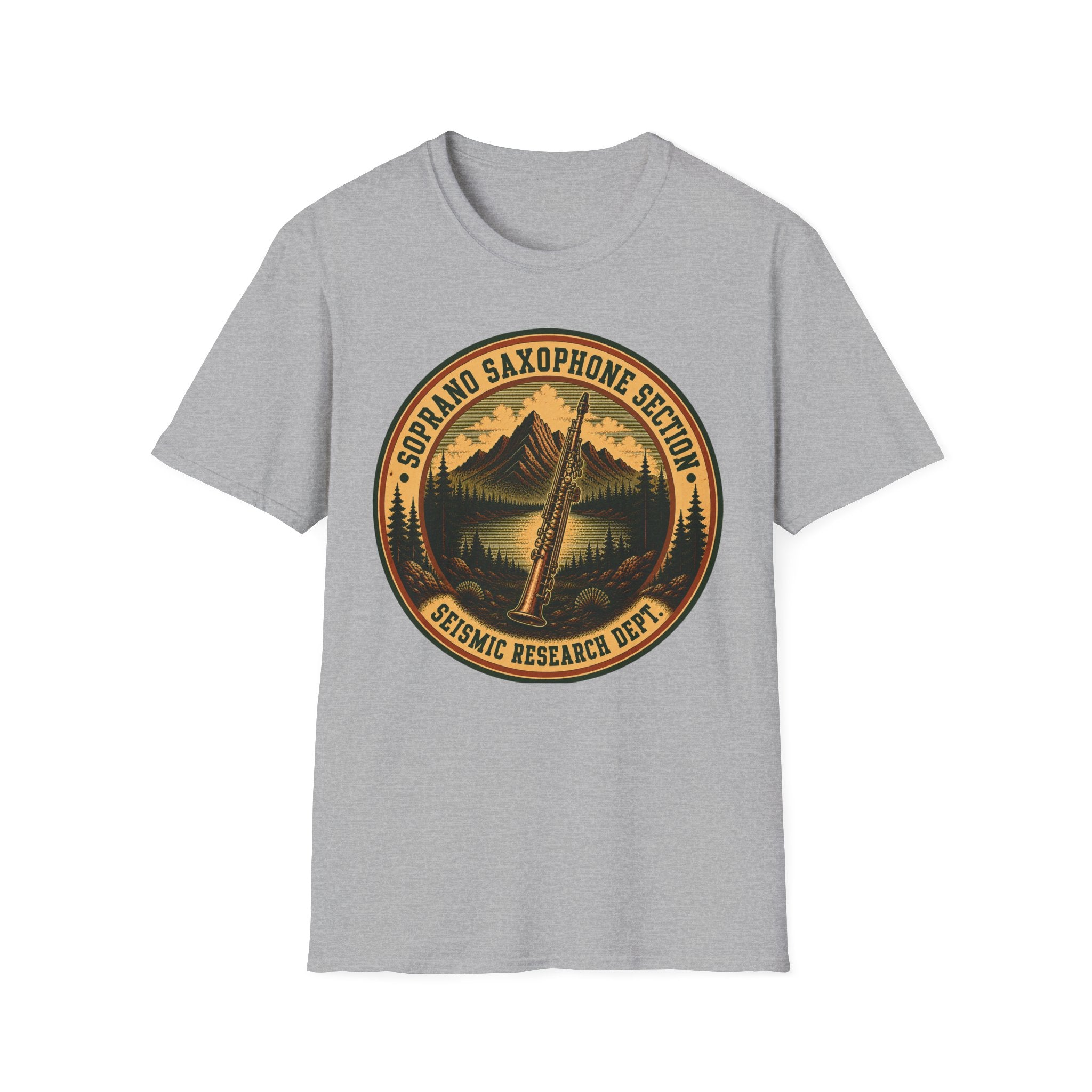 Soprano Saxophone Section Seismic Research Dept. Tee
