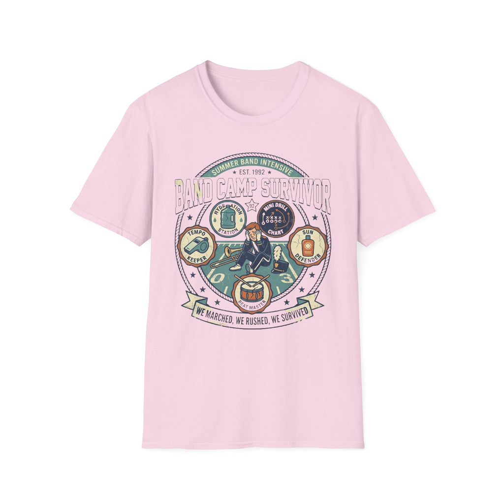Band Camp Survivor Badge Tee