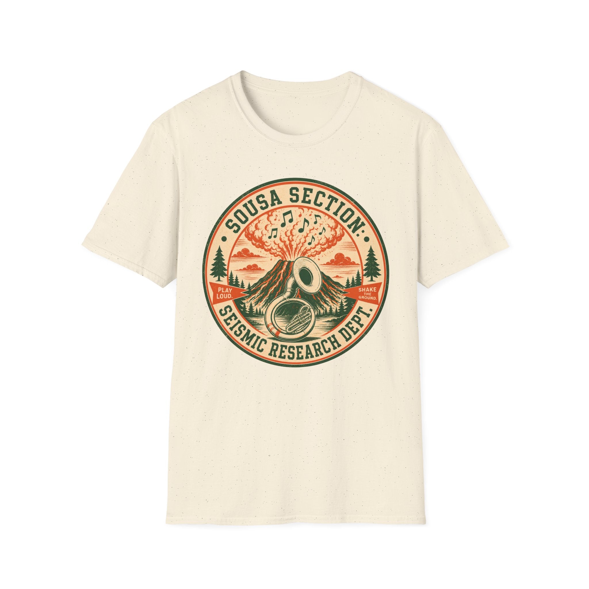 Sousa Section Seismic Research Dept. Band Tee