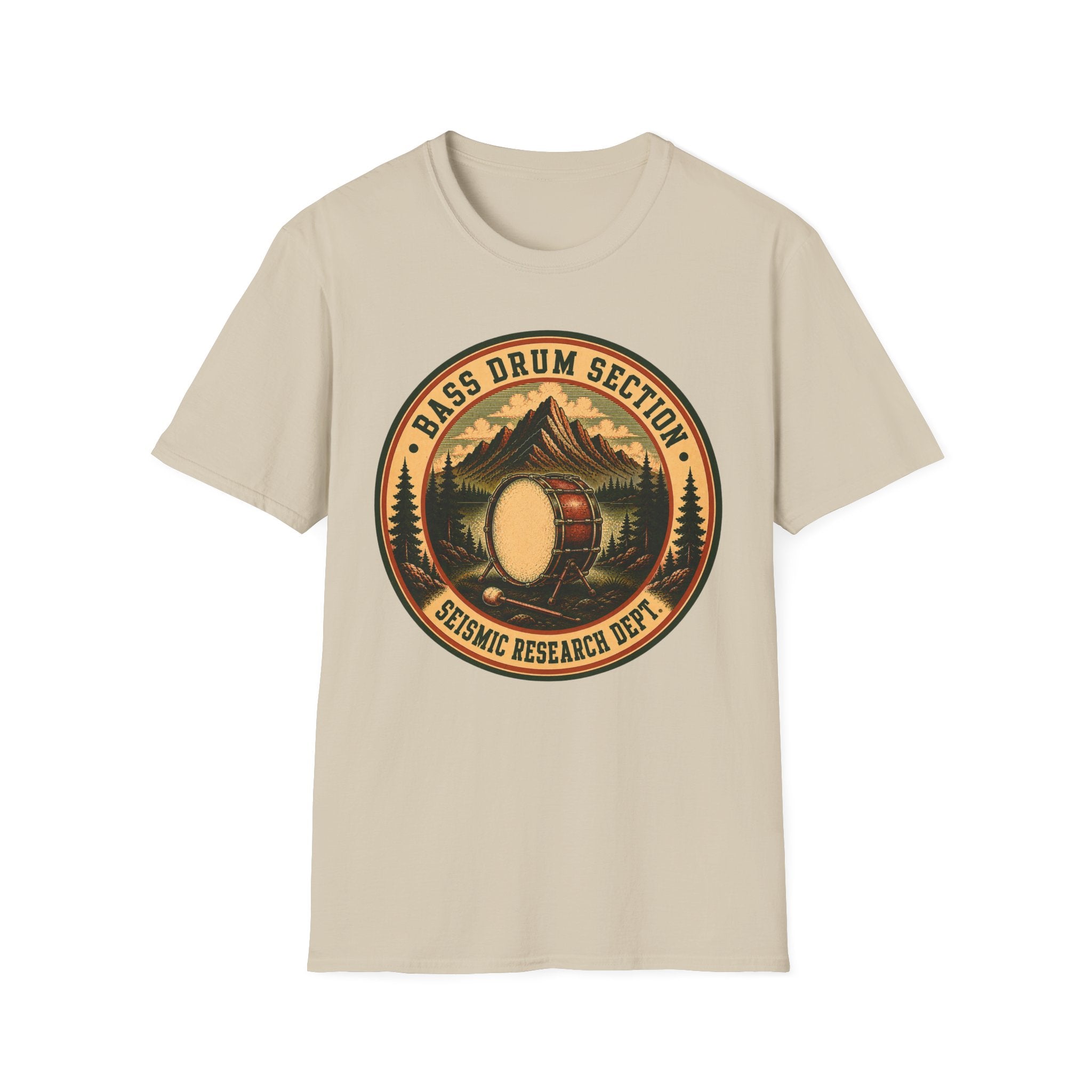 Copy of Bass Drum Section Seismic Research Dept. Tee