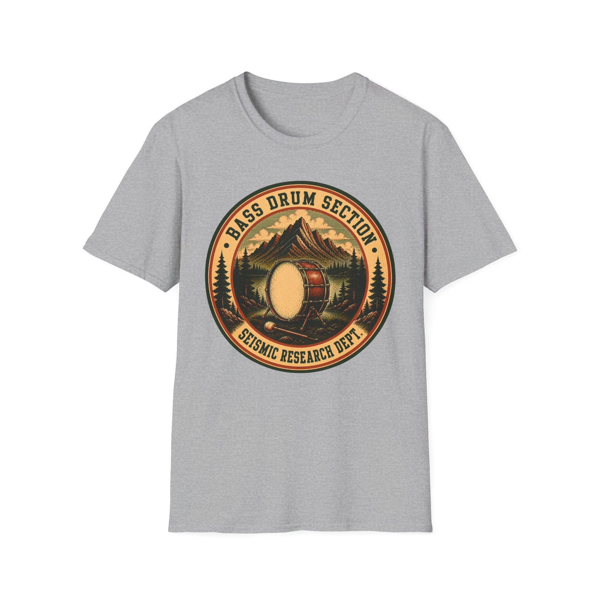 Bass Drum Section Seismic Research Dept. Tee