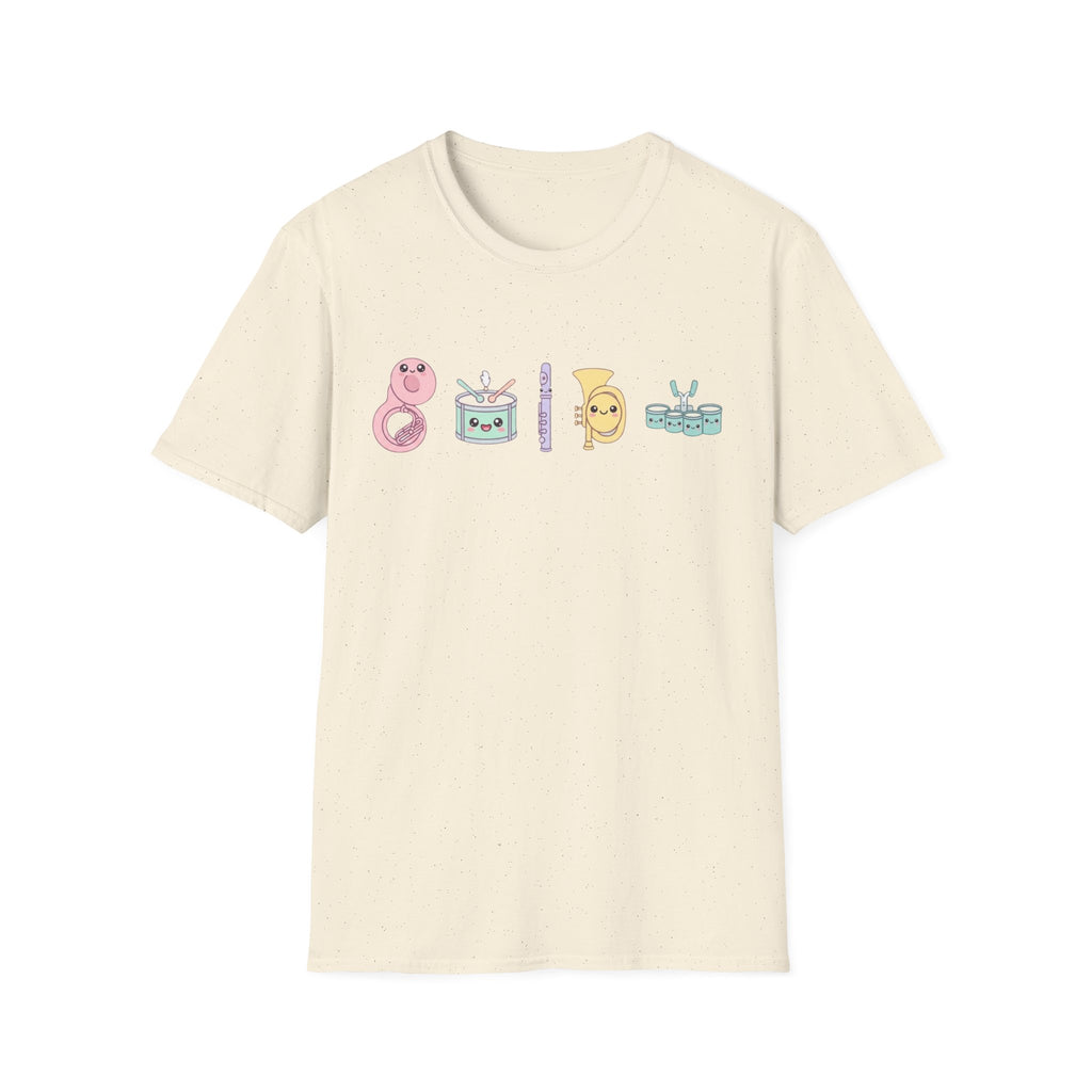 Cute Kawaii Band Instruments Tee