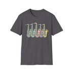 Cute Kawaii Colorful Saxophone Tee