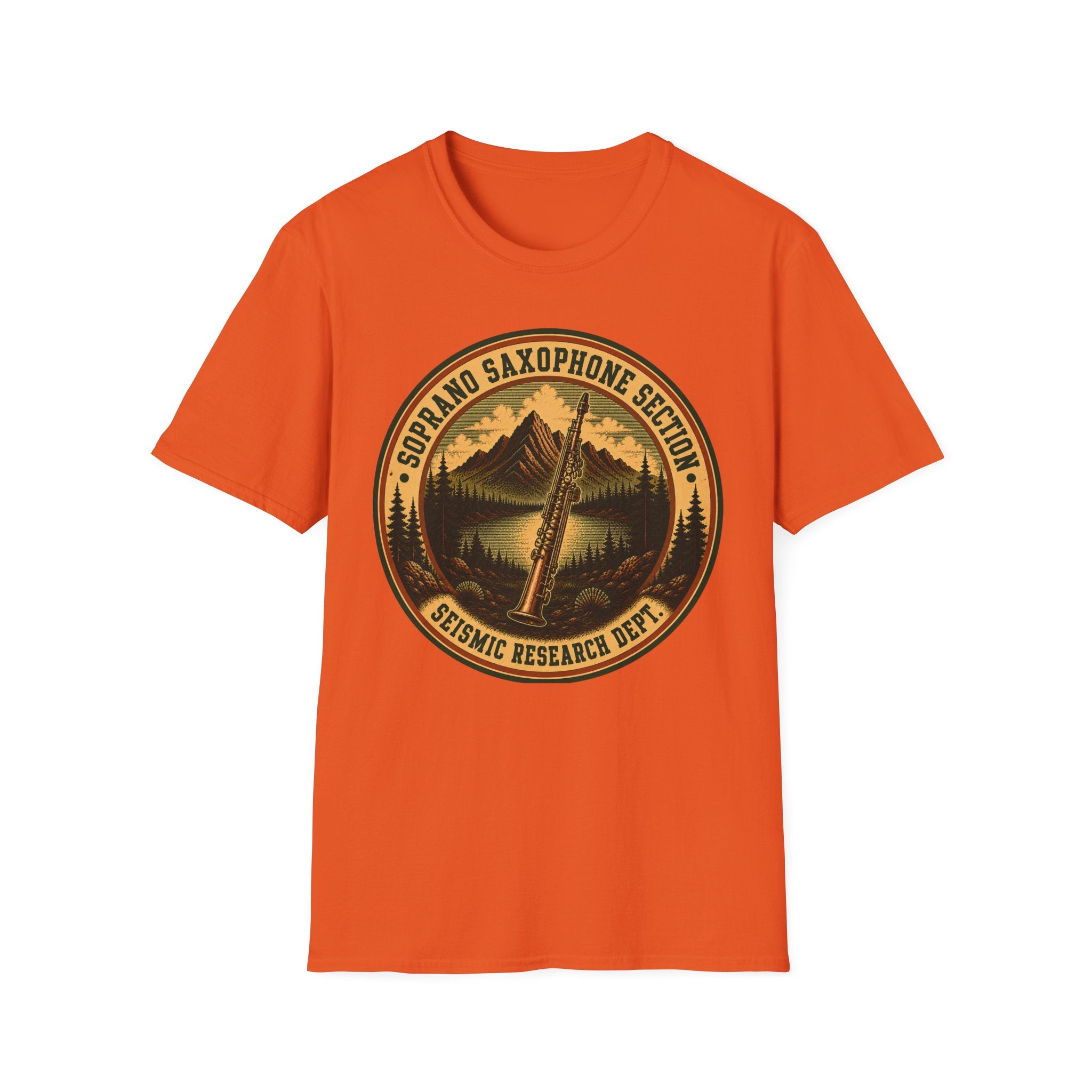 Soprano Saxophone Section Seismic Research Dept. Tee
