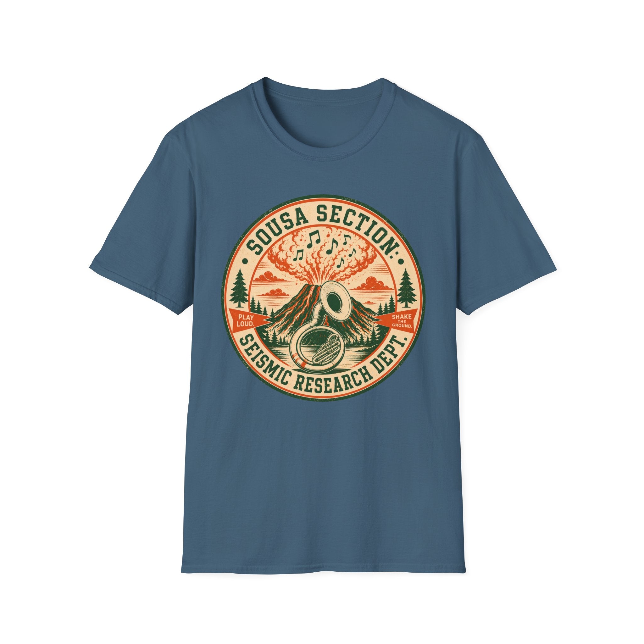 Sousa Section Seismic Research Dept. Band Tee