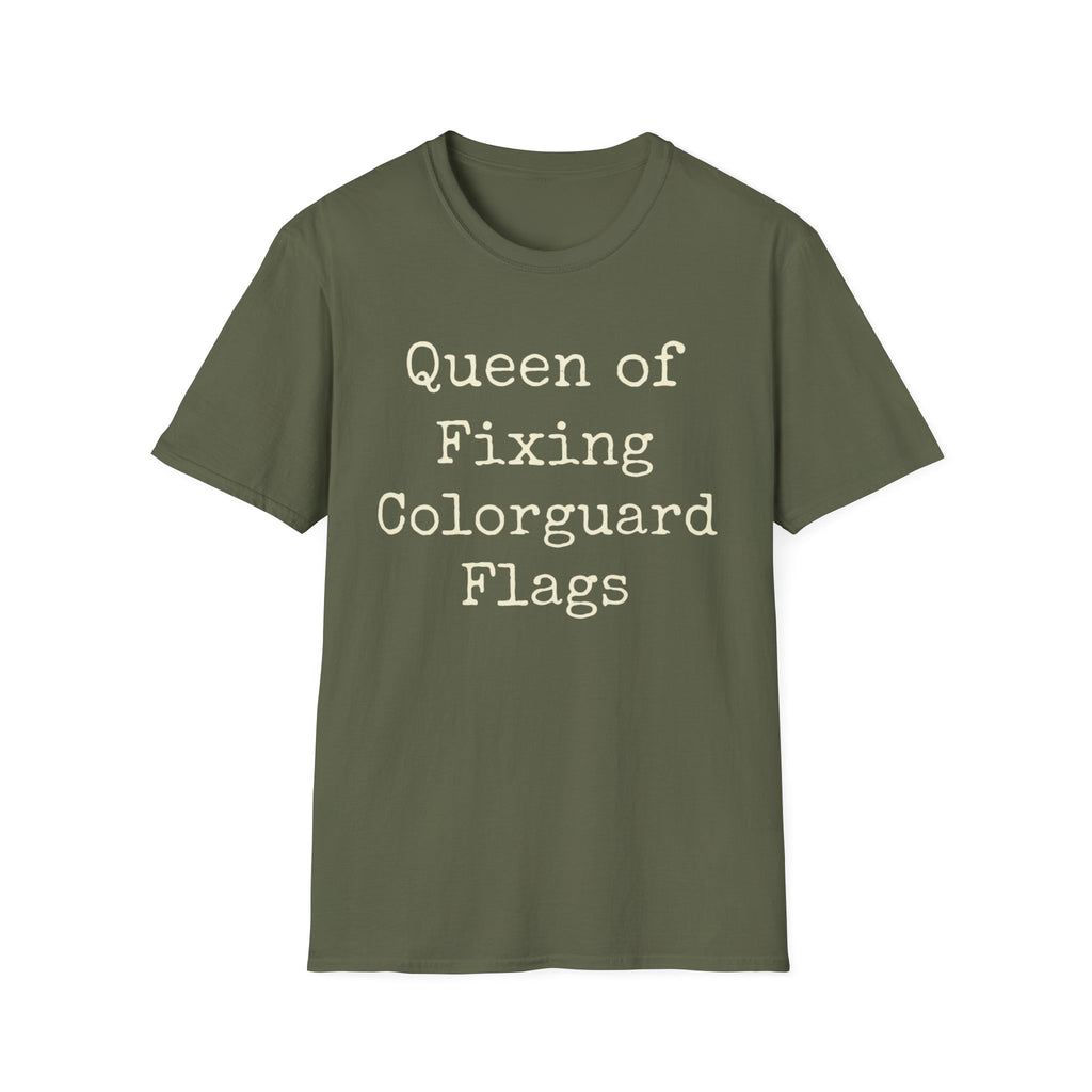 Queen of Fixing Colorguard Flags Tee