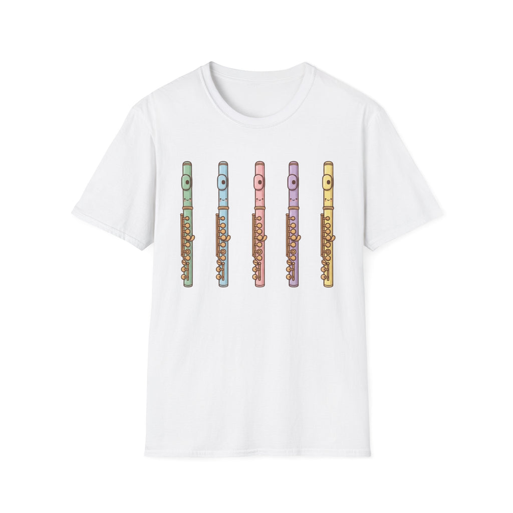 Cute Kawaii Flute Colorful Tee