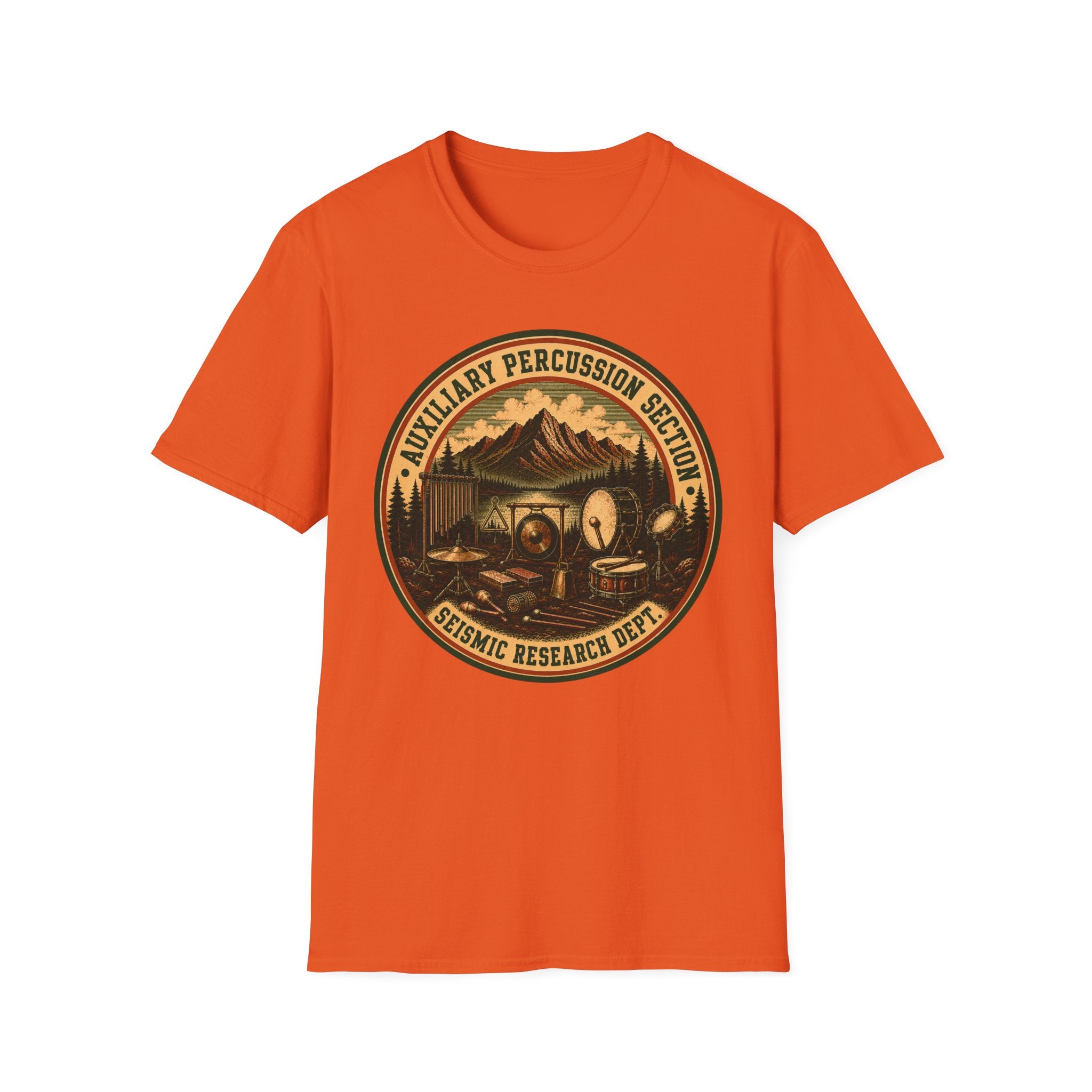 Auxiliary Percussion Section Seismic Research Department Tee