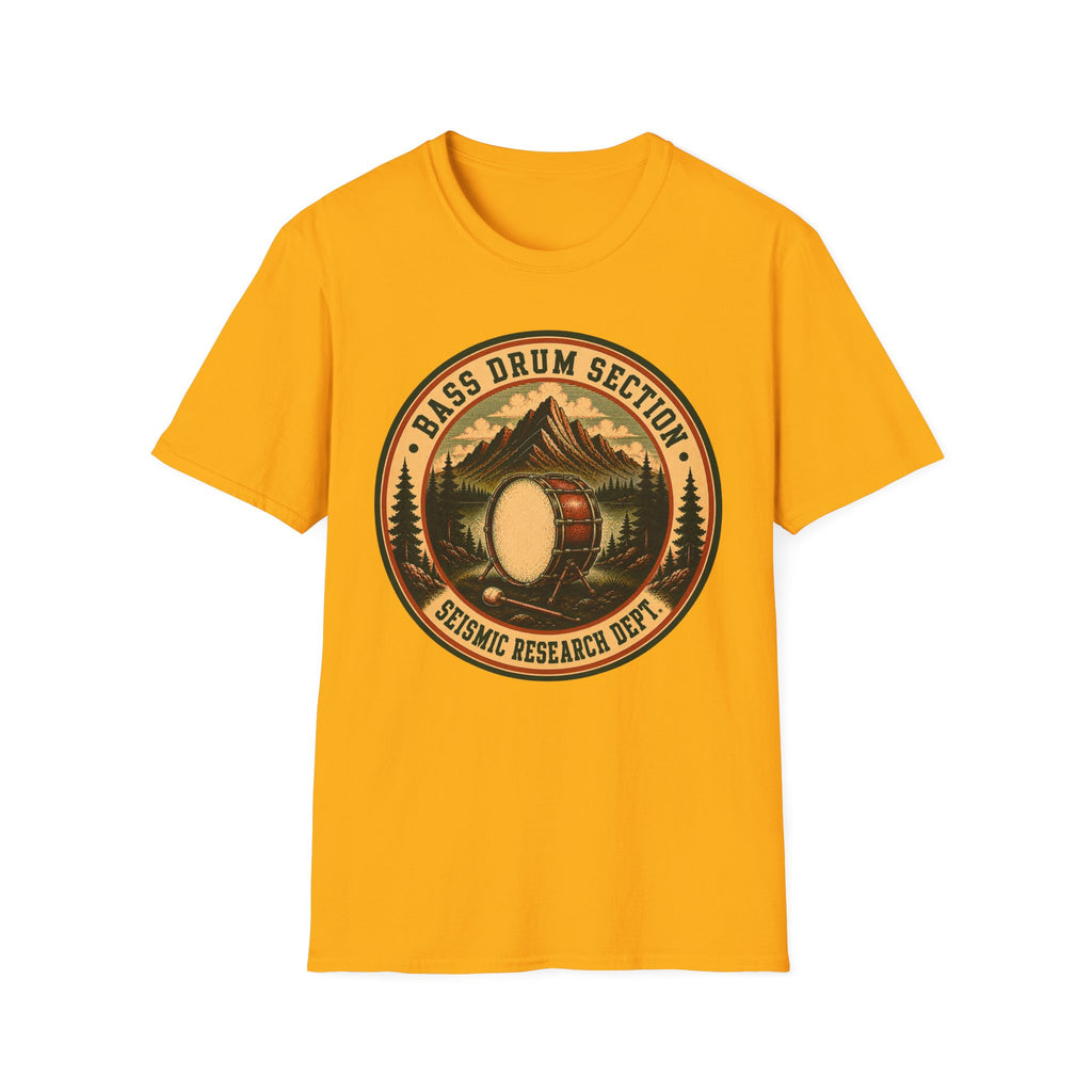 Bass Drum Section Seismic Research Dept. Tee