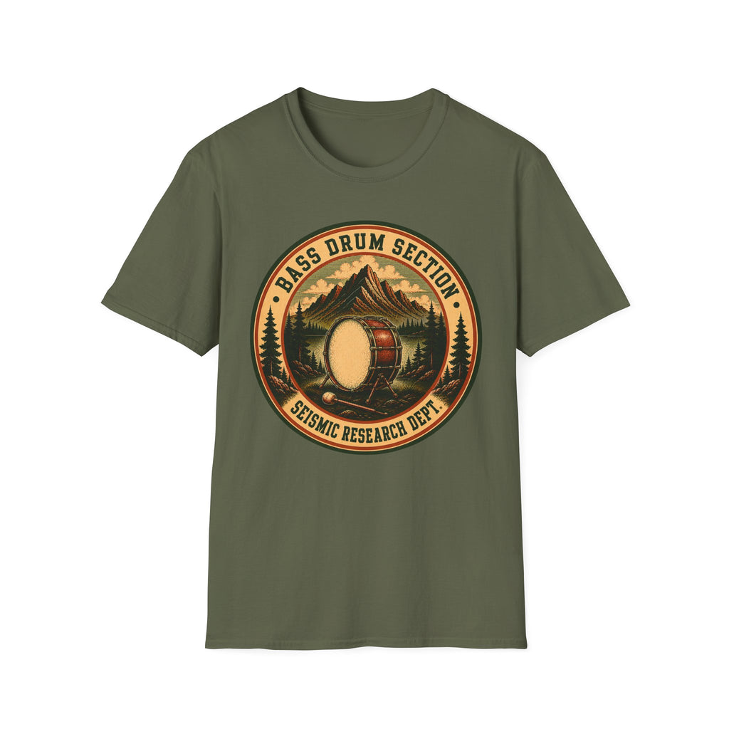 Bass Drum Section Seismic Research Dept. Tee
