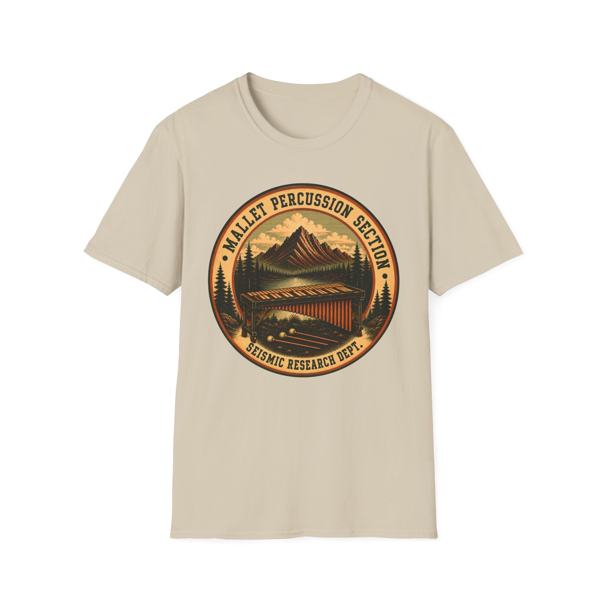 Copy of Mallet Percussion Section Seismic Research Dept. Tee