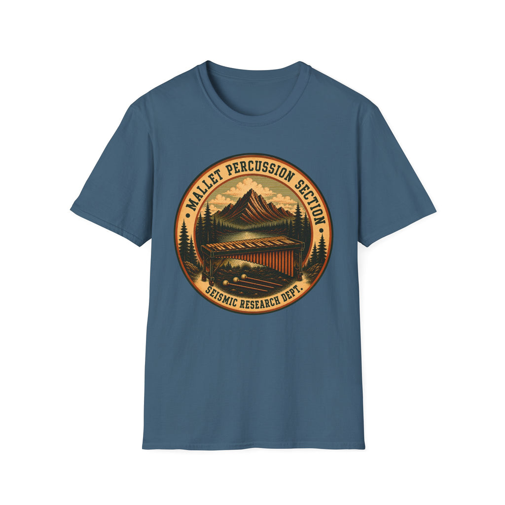 Mallet Percussion Section Seismic Research Dept. Tee