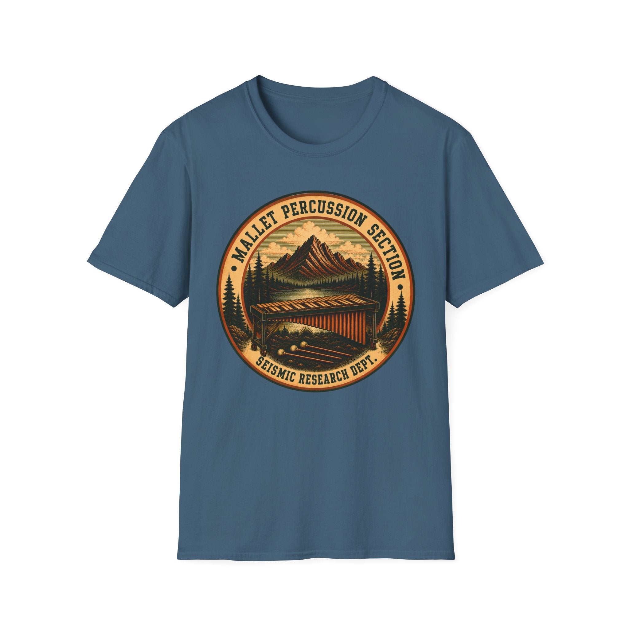 Mallet Percussion Section Seismic Research Dept. Tee