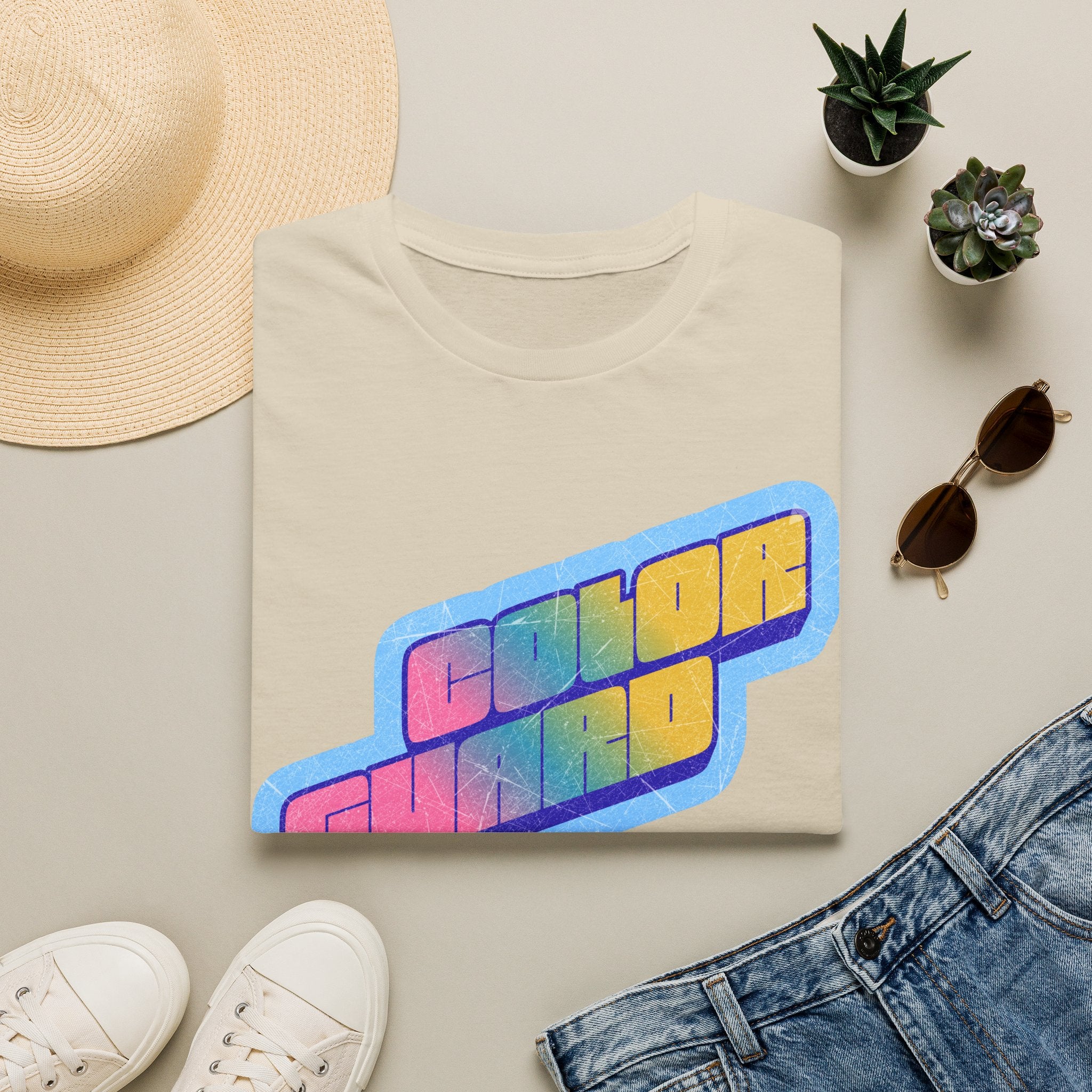 Copy of Color Guard Colorful Retro Statement Tee