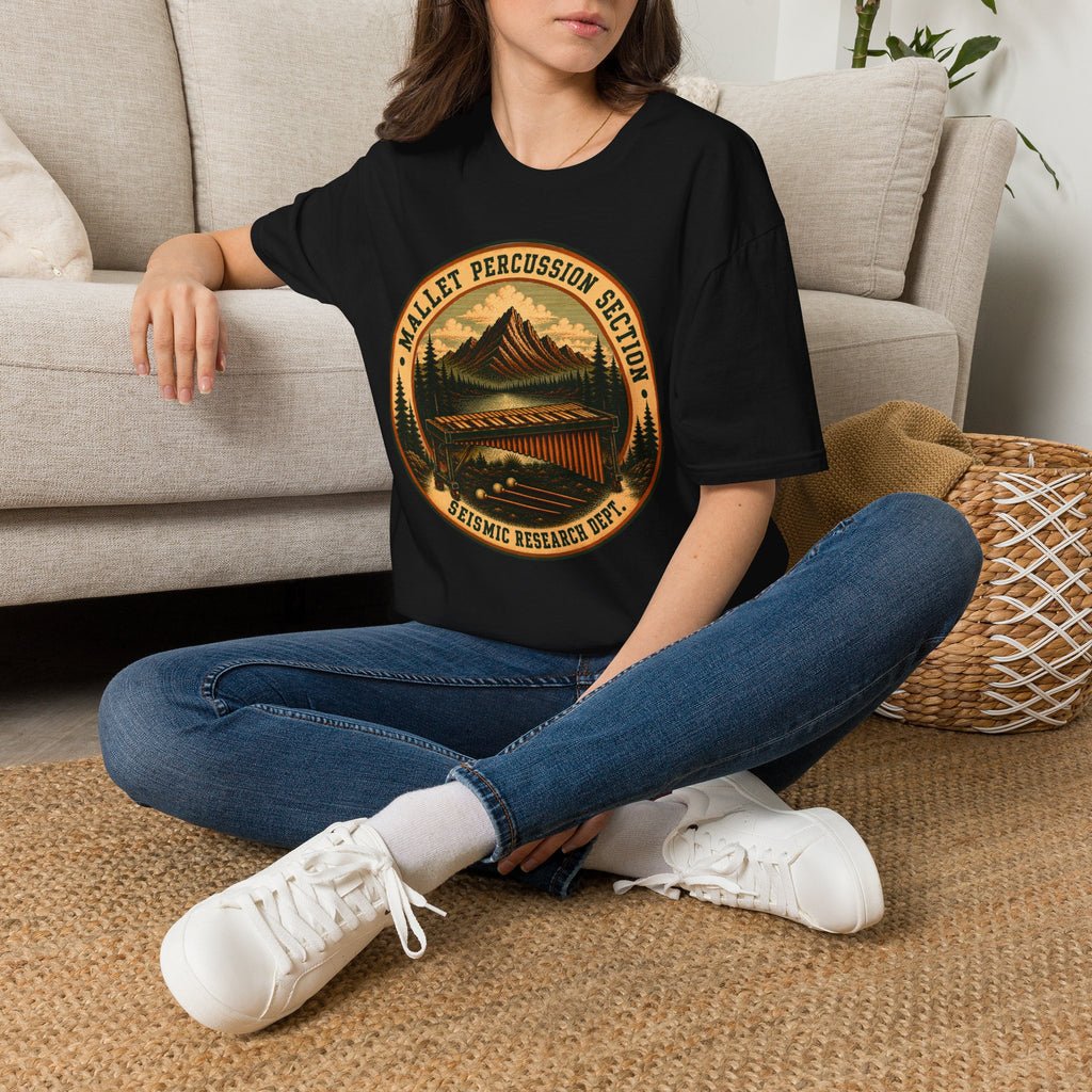 Copy of Mallet Percussion Section Seismic Research Dept. Tee