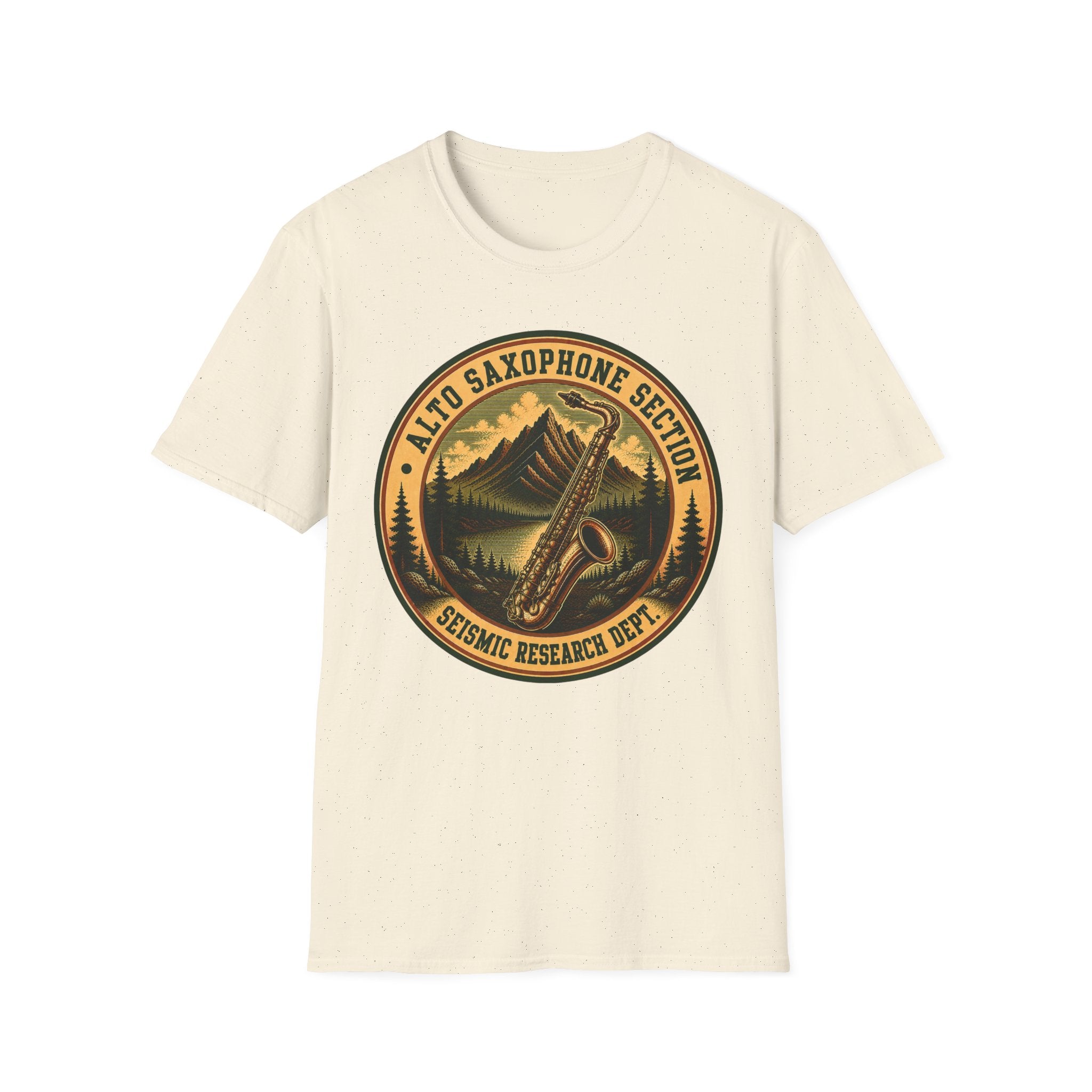 Alto Saxophone Section Seismic Research Dept. Tee