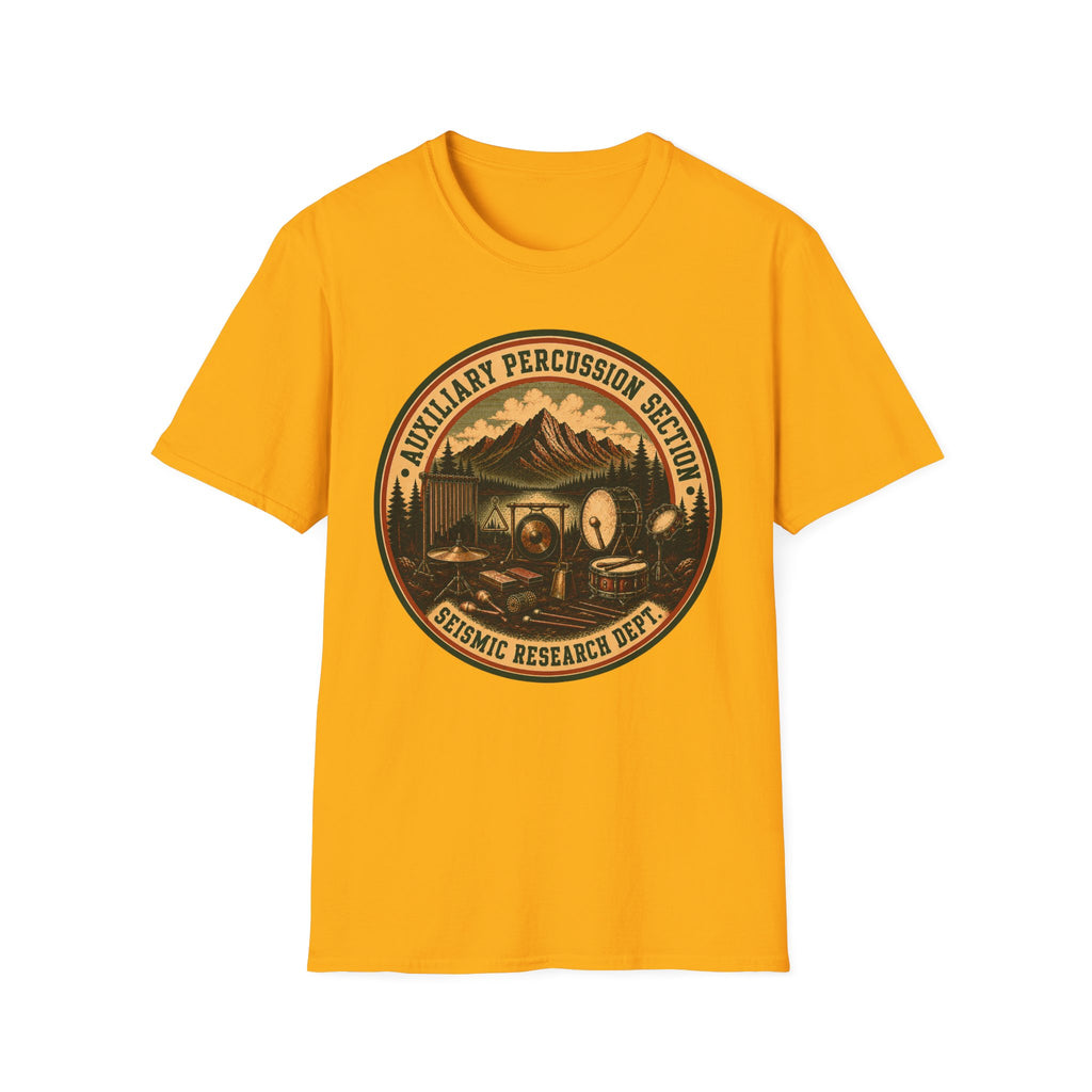 Auxiliary Percussion Section Seismic Research Department Tee