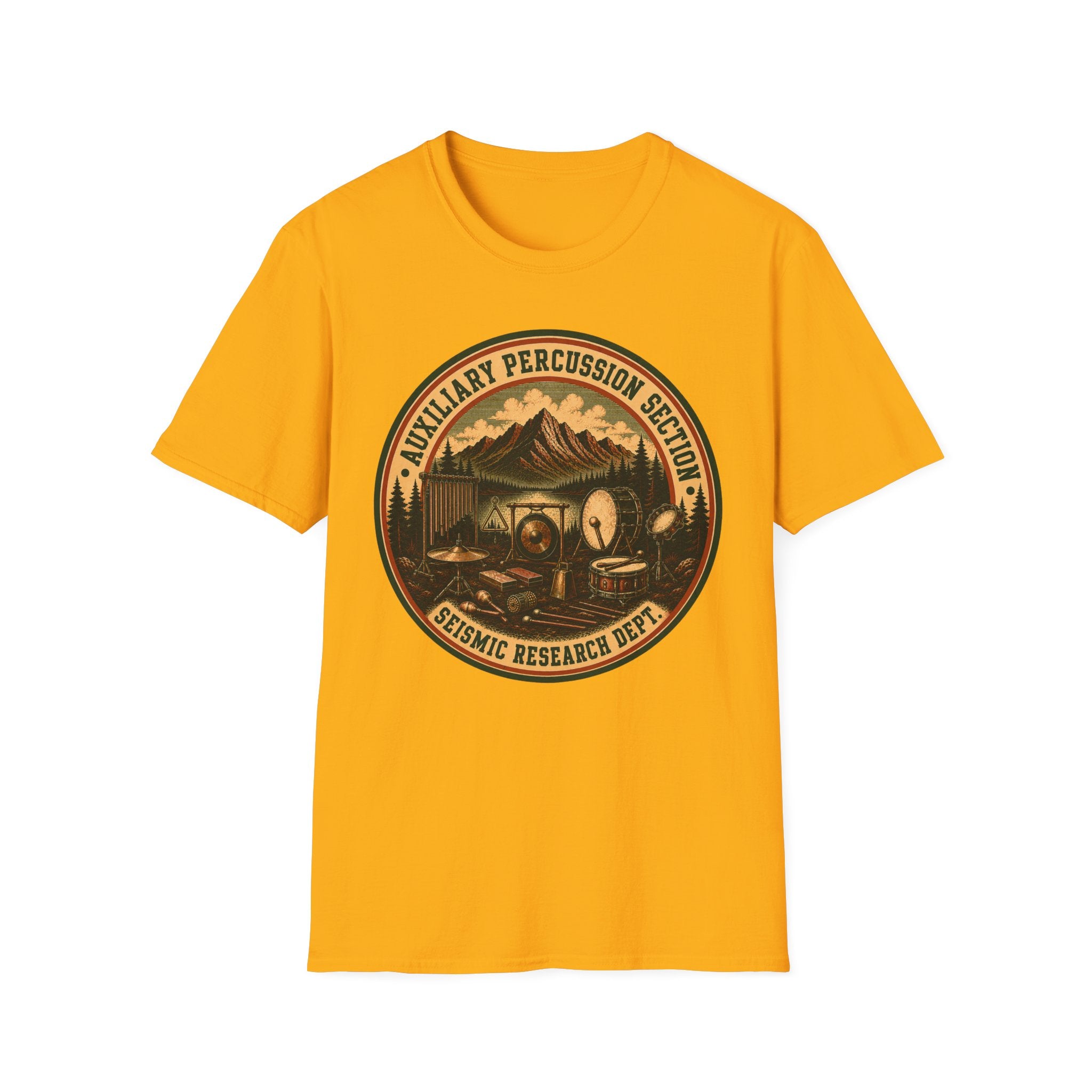 Auxiliary Percussion Section Seismic Research Department Tee