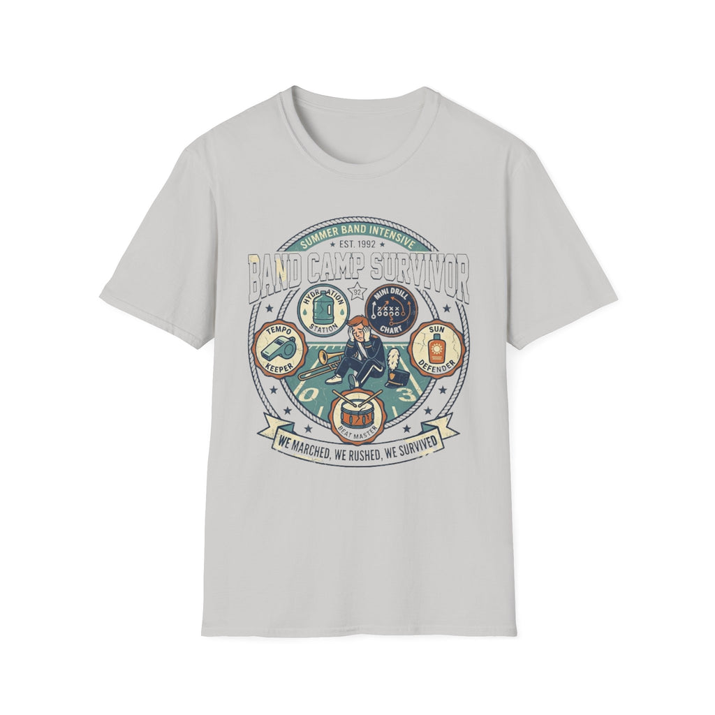 Band Camp Survivor Badge Tee