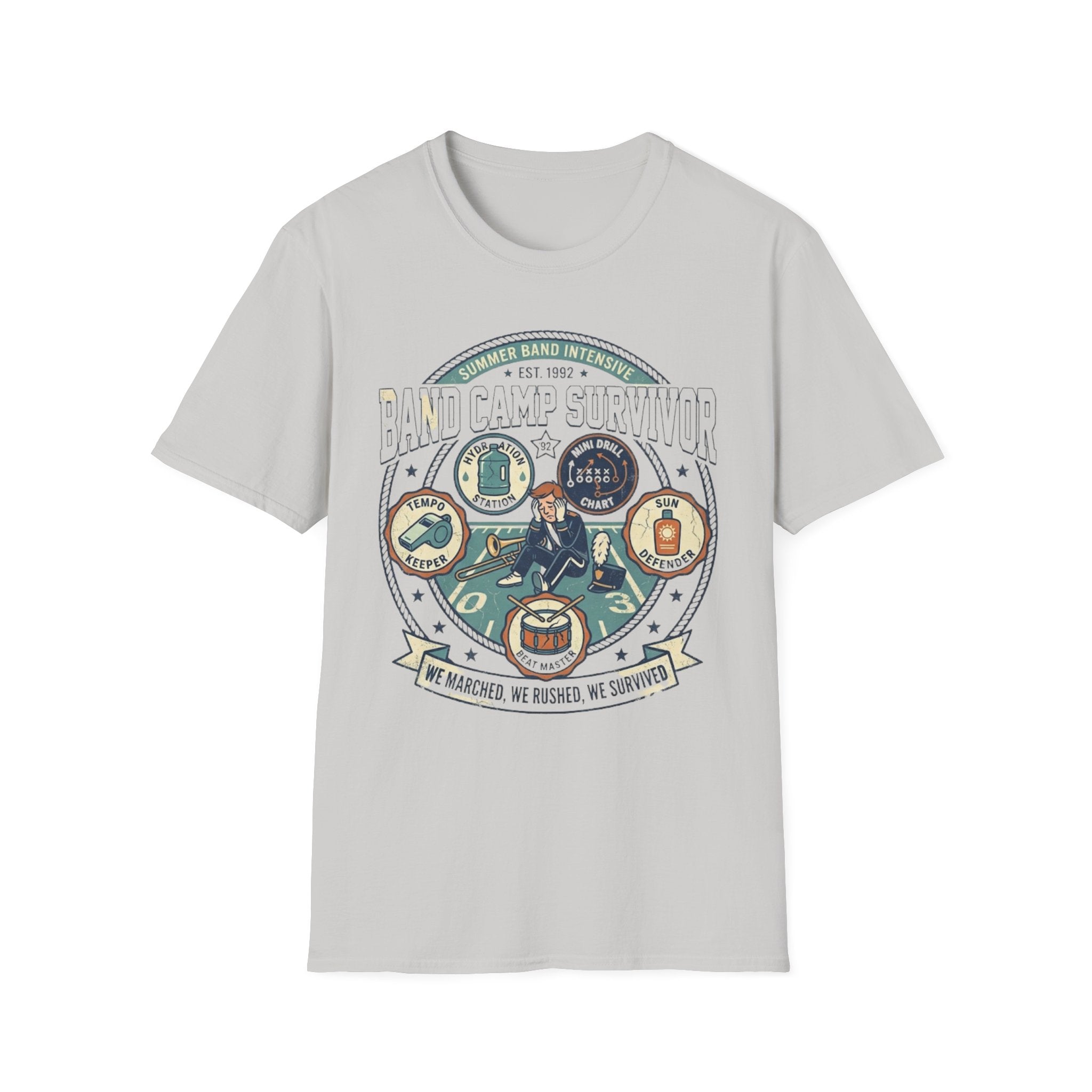 Copy of Band Camp Survivor Badge Tee
