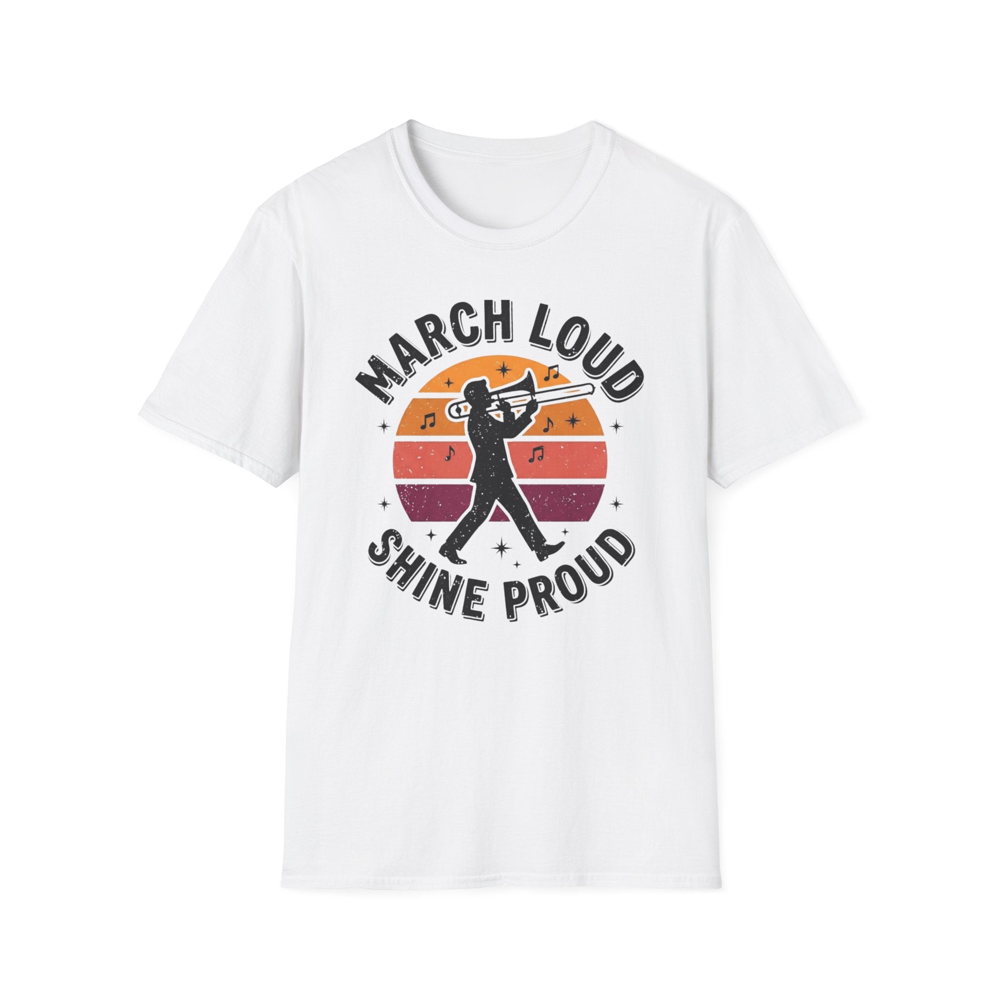 Distressed March Loud Shine Proud Sunset