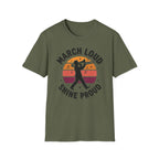 Distressed March Loud Shine Proud Sunset