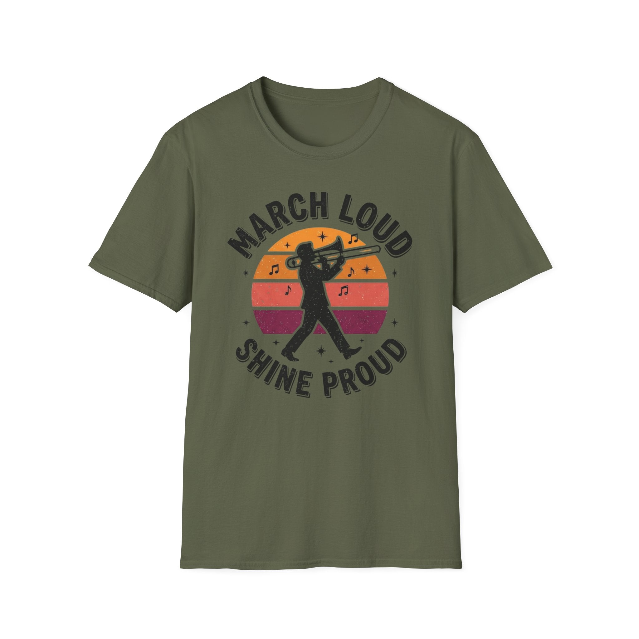 Distressed March Loud Shine Proud Sunset
