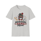 Red Messy Bun Marching Band Mom Tee