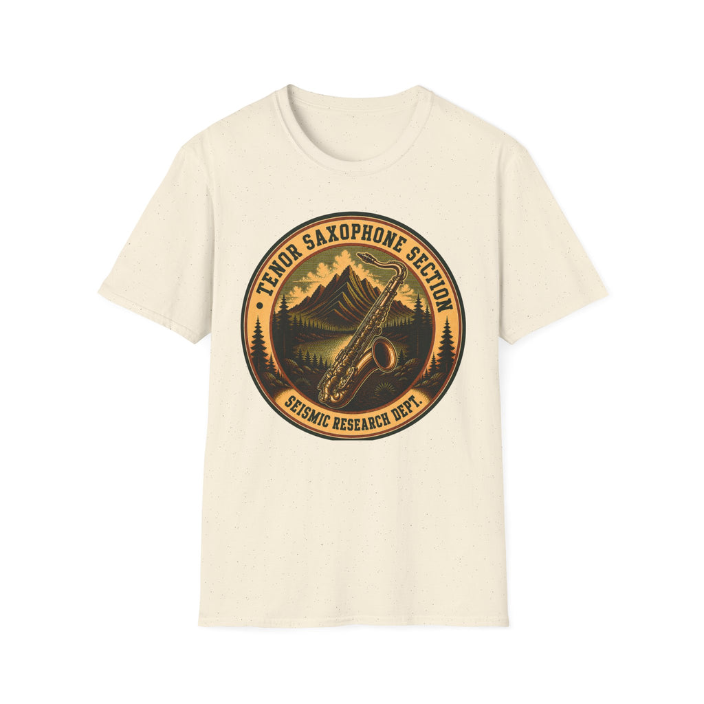 Tenor Saxophone Section Seismic Research Dept. Tee