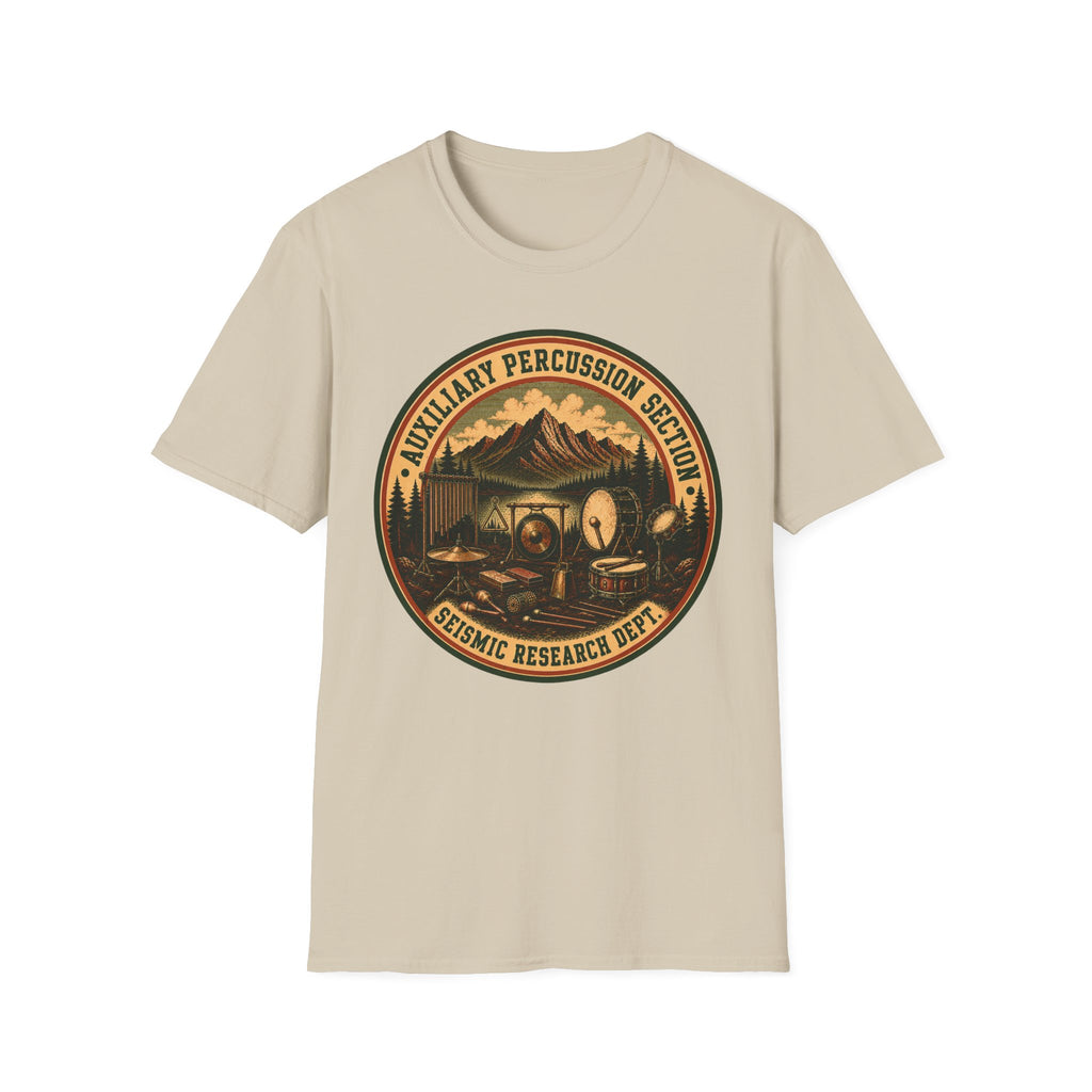 Copy of Auxiliary Percussion Section Seismic Research Department Tee