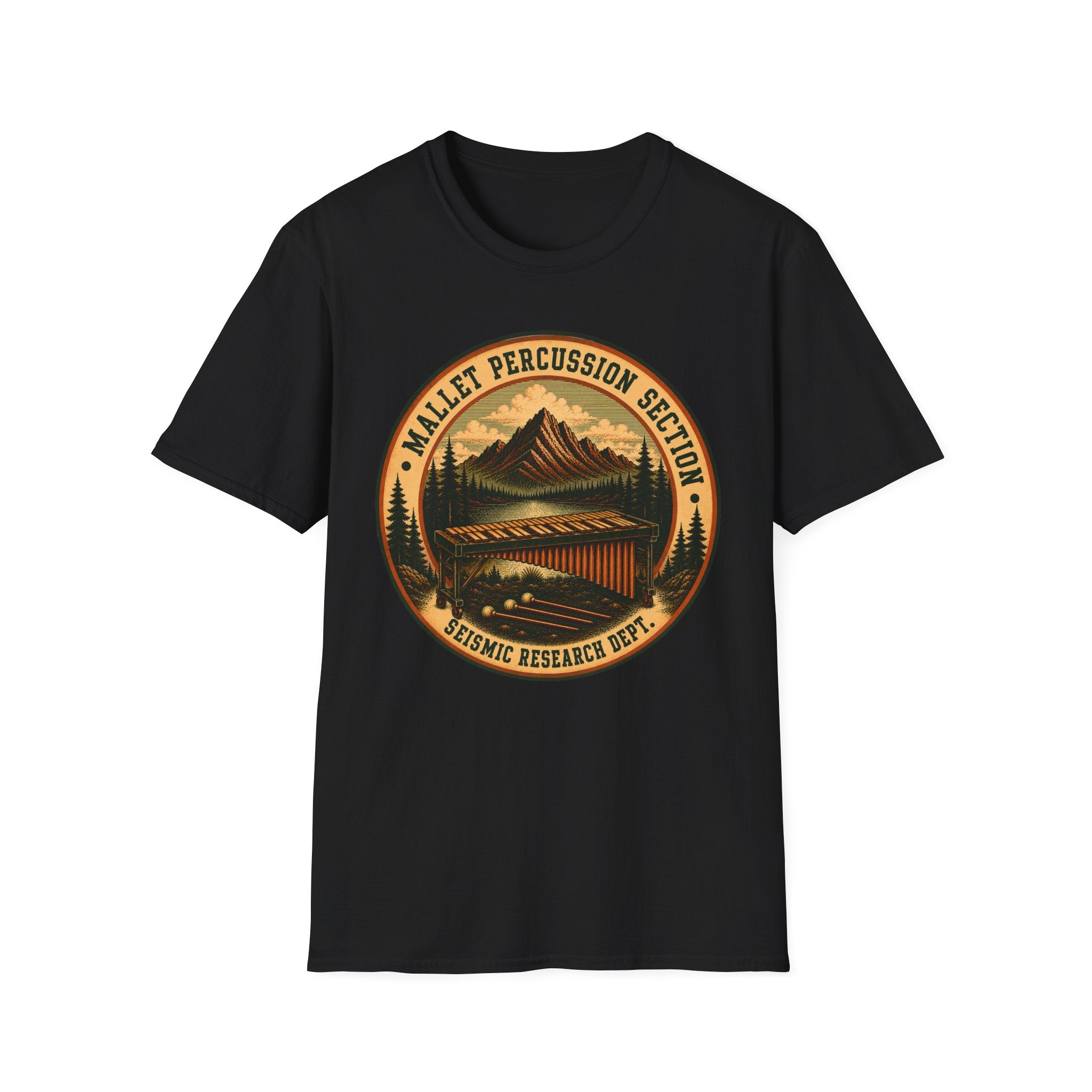 Mallet Percussion Section Seismic Research Dept. Tee